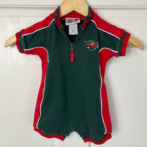 NHL Baby Outfit Size 3/6M Minnesota Wild - Picture 6 of 7
